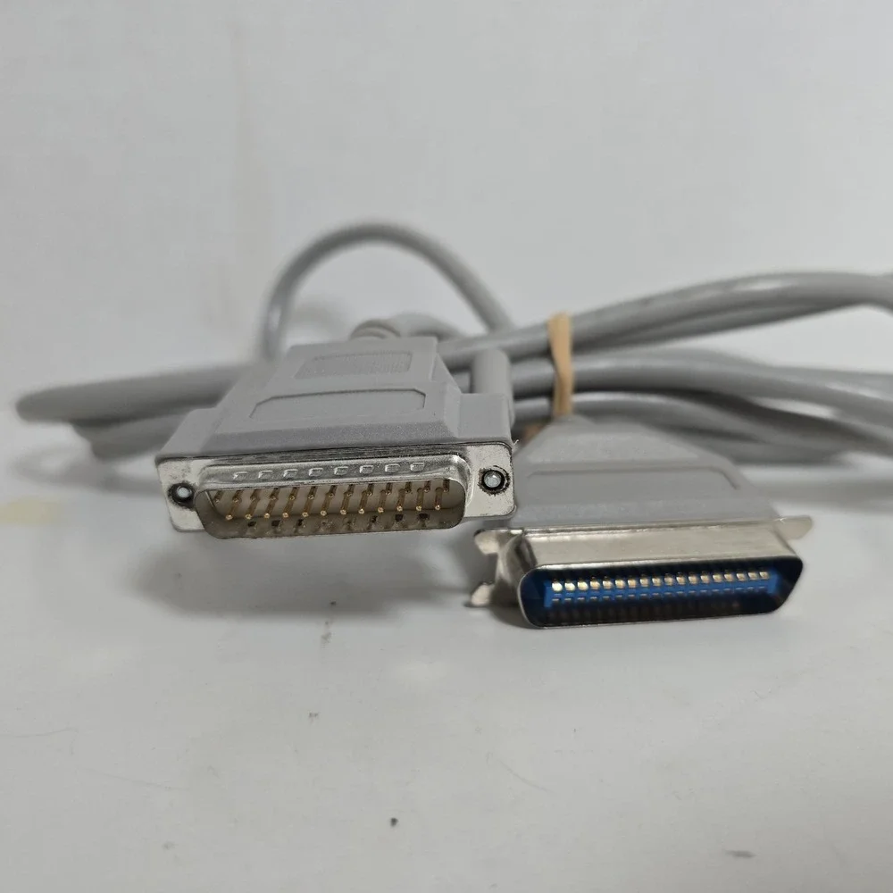 Lot/15 Vintage Parallel Printer Cables Variety + Adapters Computer Power Cords